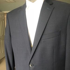 Calvin Klein Blue/black check sport coat